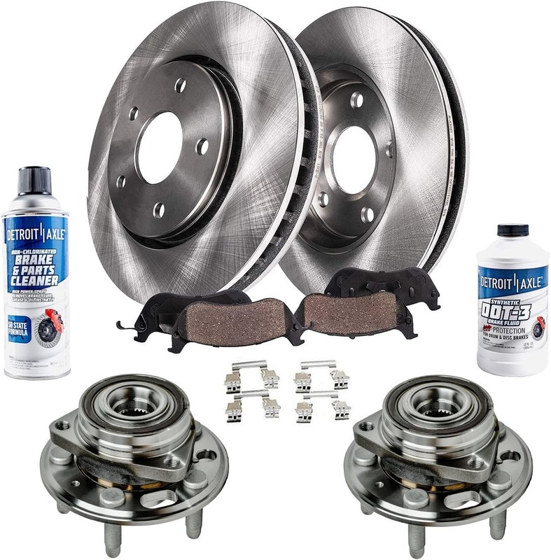 Rear Brake Pads Rotors Wheel Hubs for 2010-2020 Buick LaCrosse
