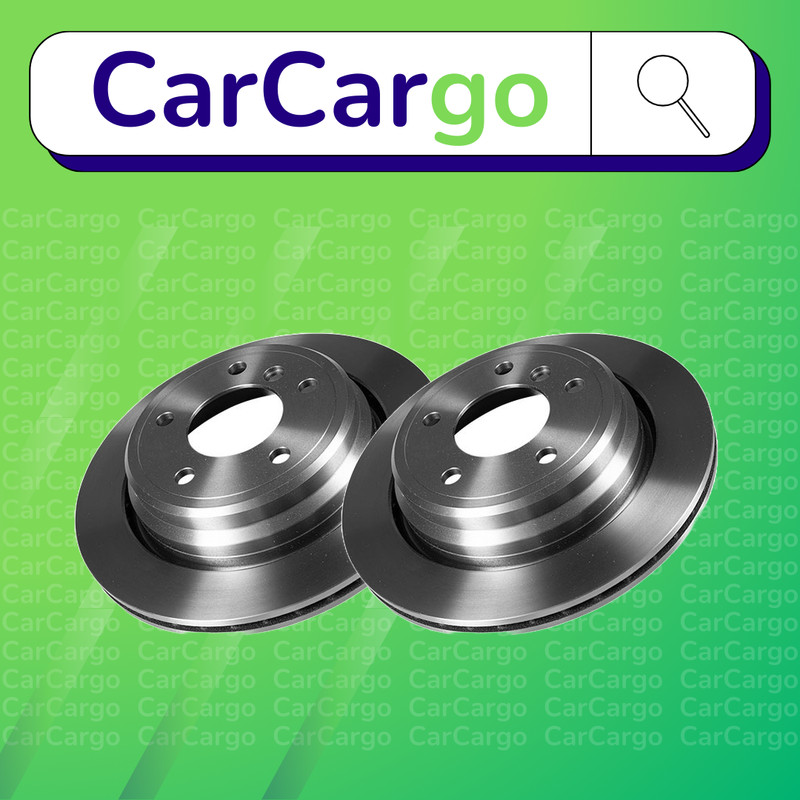Premium Vented Rear Brake Discs Pair BMW 5 Series 528i 1995-2000 298 mm