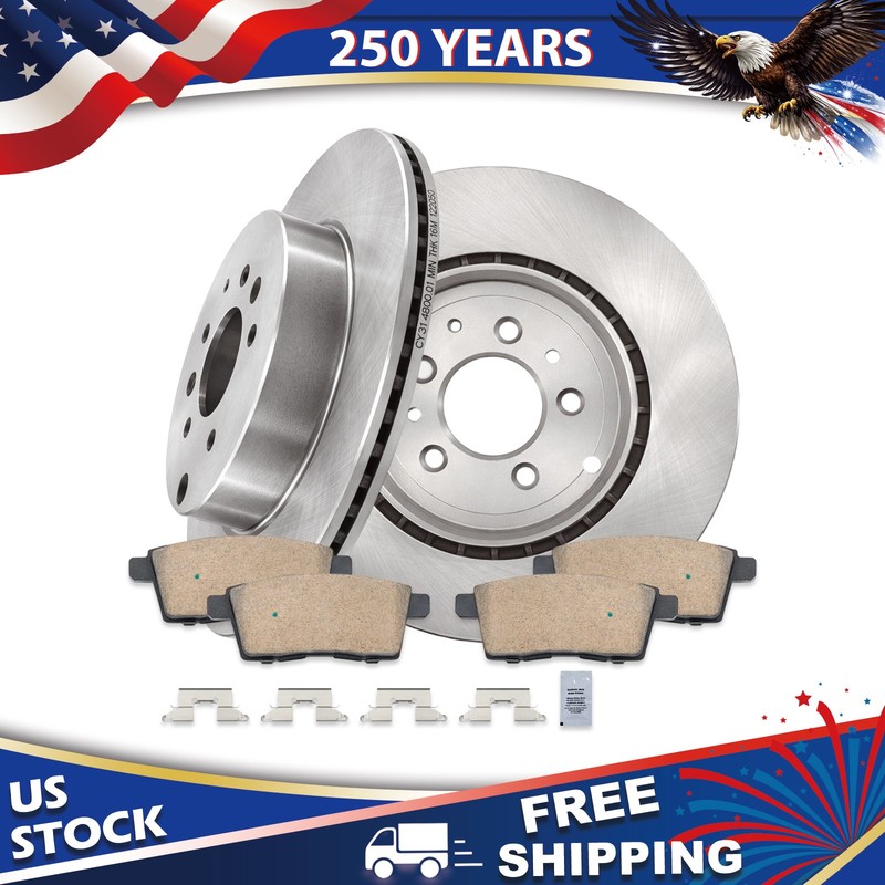 12.8″ Rear Brake Rotors & Ceramic Pads FOR 2007 2008 – 2014 2015 Mazda CX-9