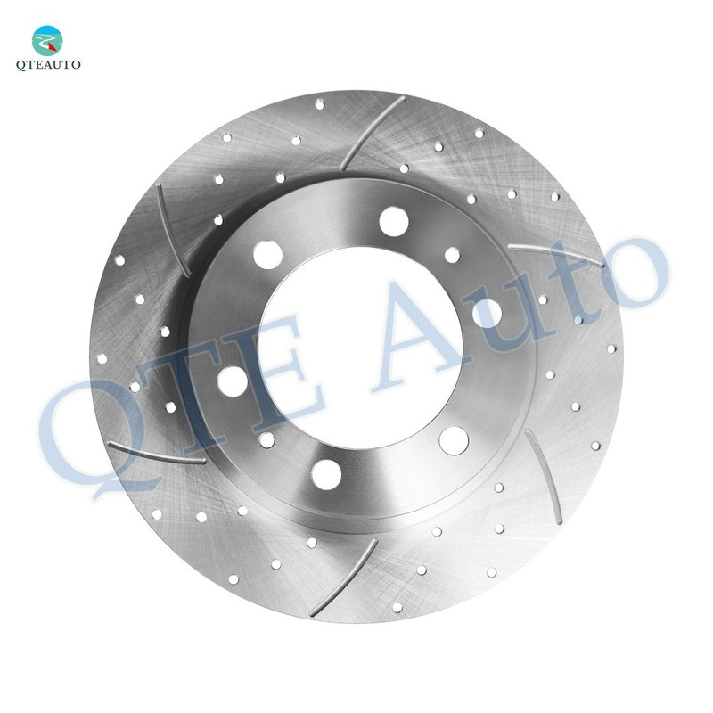 6 Front 319mm Drilled Brake Rotors-Ceramic Brake Pad To 2003-2009 Toyota 4Runner gallery