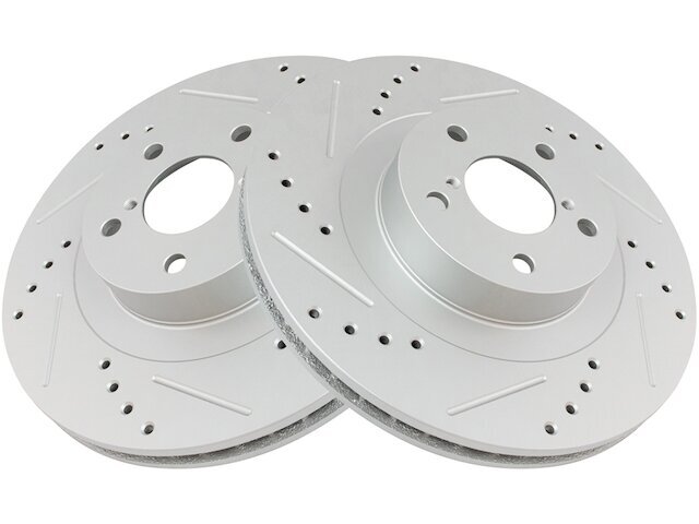 TRQ 11XY28G Front Brake Rotor Set Fits 2001-2005 Subaru Outback