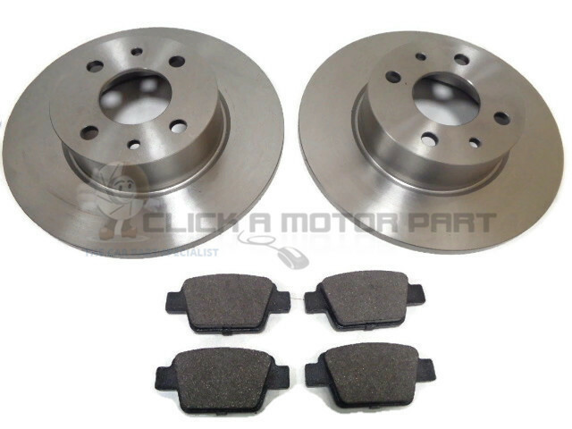 FIAT STILO 1.4 1.6 1.8 1.9 JTD 2001-2007 REAR 2 BRAKE DISCS AND PADS SET NEW