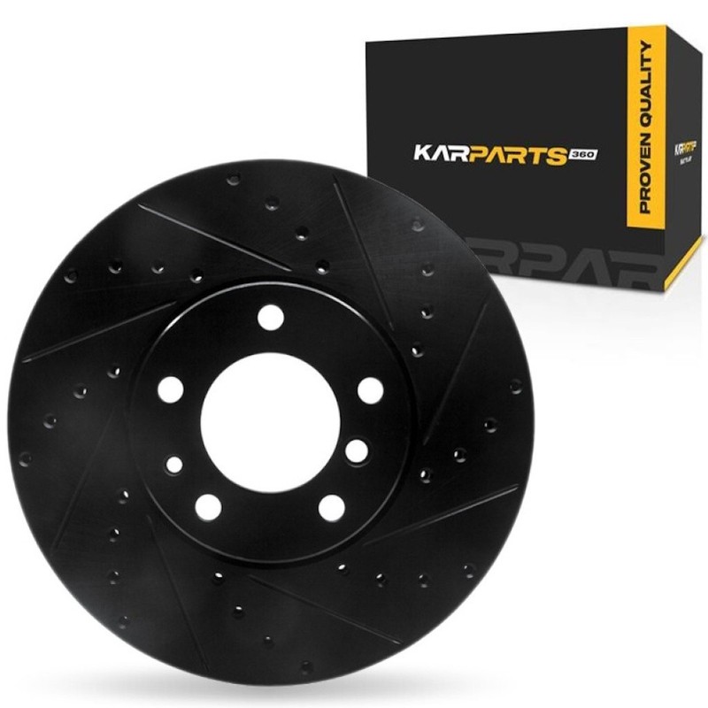 For BMW 850i 1991 1992 Brake Rotor Front, Passenger Side | Cast Iron | Vented