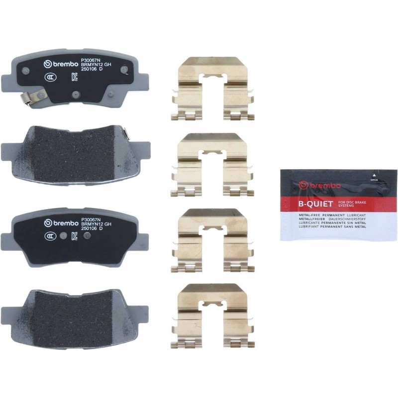 Brembo OEM Front & Rear Ceramic Brake Pads Kit For 2011-2016 Hyundai Elantra