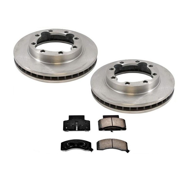 Front Brake Rotors Pads DUAL REAR WHEEL 4 Wheel Drive 90-00 for Chevrolet K3500