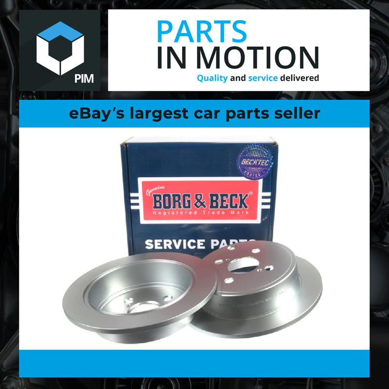 2x Brake Discs Pair Solid fits TOYOTA COROLLA E12 1.4 Rear 01 to 07 4ZZ-FE 258mm