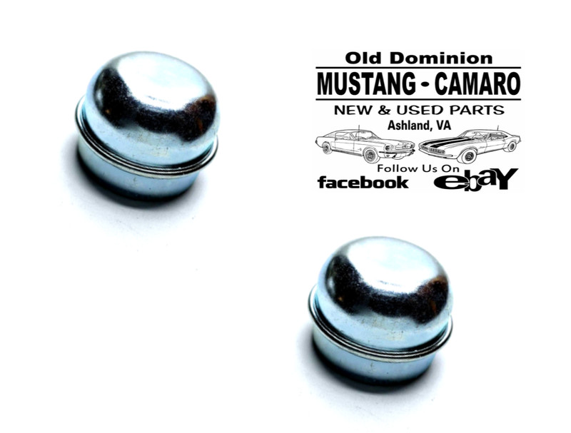 1965-1966 Mustang 6 Cylinder Front Wheel Hub Grease Cap – Pair