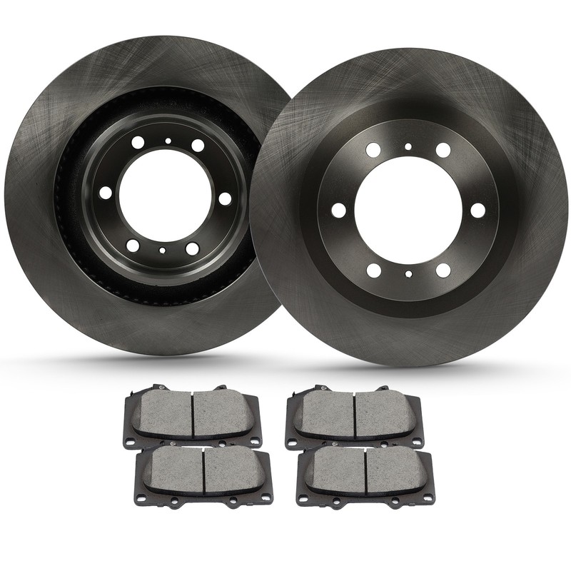 Front Brake Rotors Discs And Ceramic Pads Fits 2010 2011 2012 – 2019 LEXUS GX460