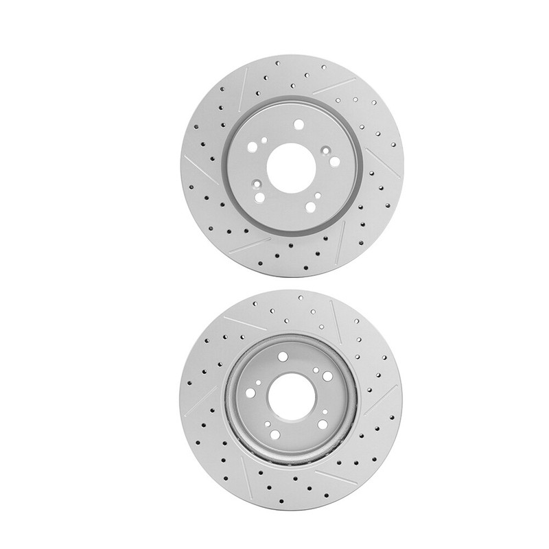 Front Drilled Brake Rotors Disc For Acura RDX Honda CR-V Accord Crosstour gallery