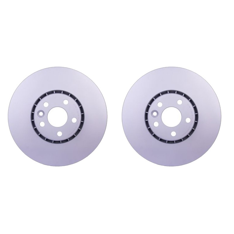 Hella Pair Set of Front 328mm Vented Disc Brake Rotors For Volvo XC60 10-15