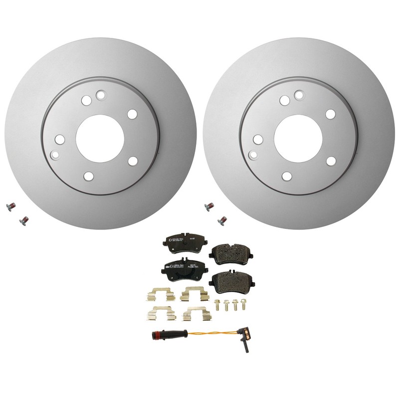 Hella Front Rotor Low-Met Disc Brake Pad Kit For W203 C240 4Matic AWD 2002-2004