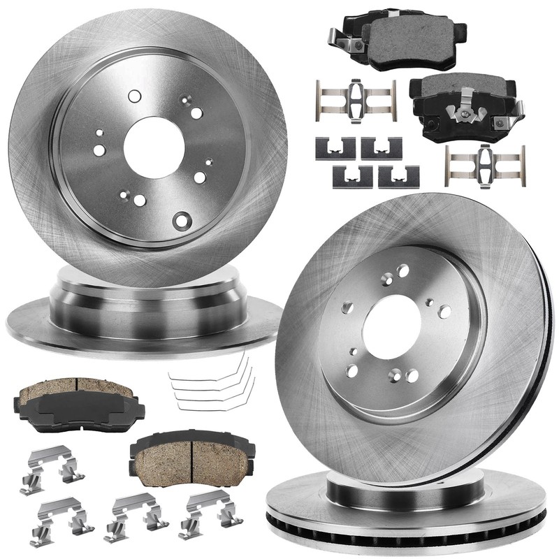 Front Rear Disc Brake Pad Rotor Kit for 2007 - 2016 CR-V 2010 - 2012 Acura RDX gallery