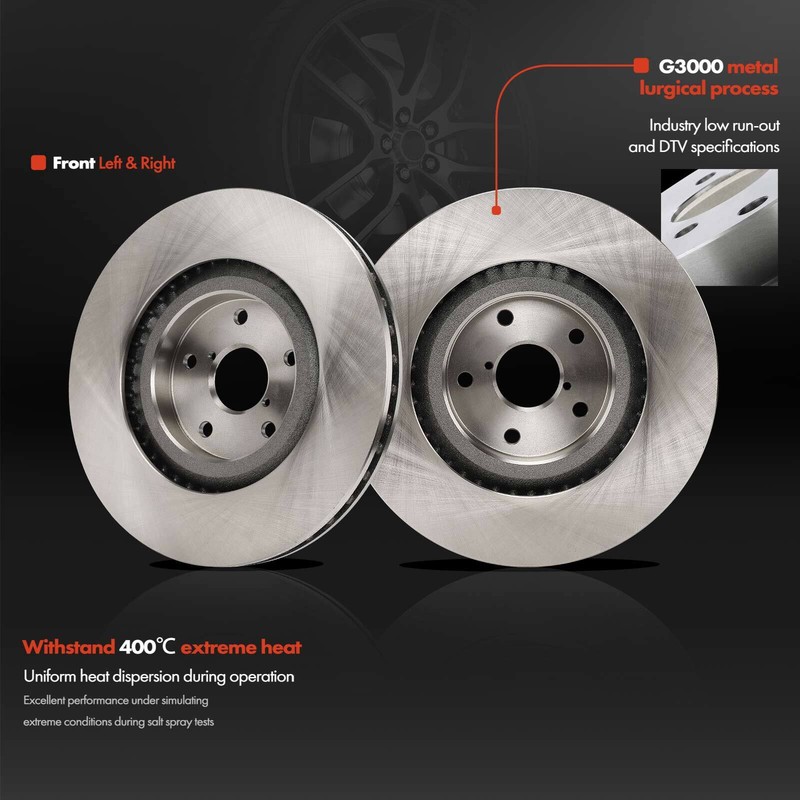 Front Left & Right Side Disc Brake Rotors for Subaru Ascent 2019 2020 2021 2022 gallery