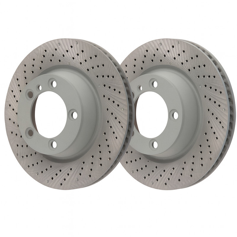 SHW Monobloc Drilled Brake Rotors for 12-16 991.1 Carrera & 4 330mm [F]