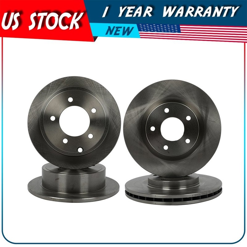 Fits 5 Lugs 2011 Chrysler 200 4 PCS 262mm Front And Rear Brake Rotors Discs