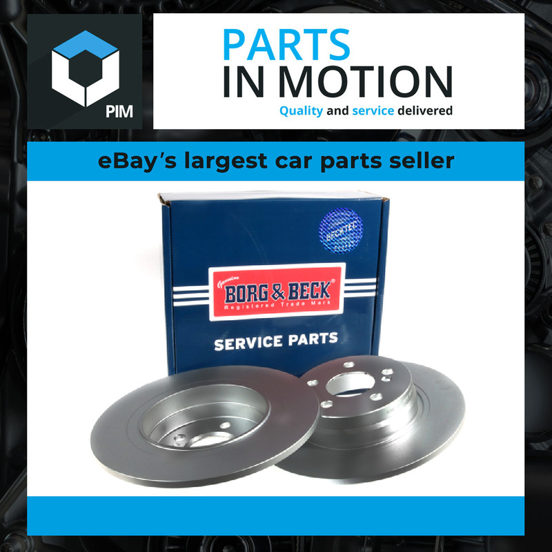 2x Brake Discs Pair Solid fits MERCEDES C250 1.8 Rear 2009 on M271.860 300mm Set