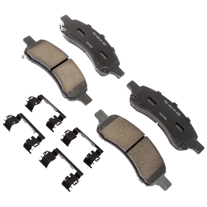 ACDelco Disc Brake Pads and Rotors Kit Front Rear For 06-09 Saab 9-7x GMC Envoy gallery