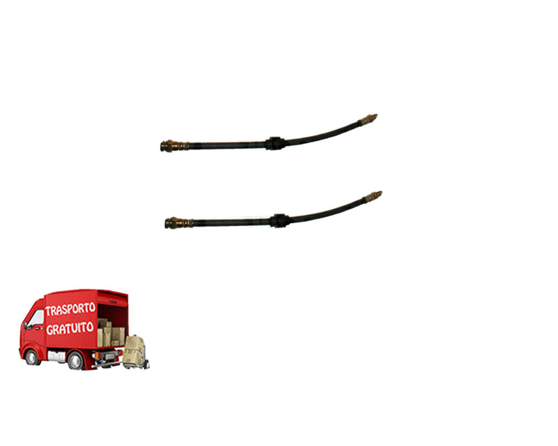 29/1114 COPPIA TUBI FRENO ANTERIORI SX+DX FIAT PANDA 750 900 1000 1100 PANDA 4X4