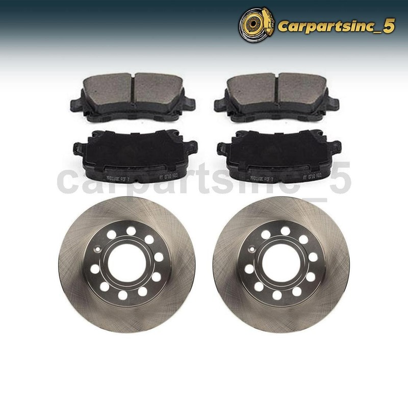 Rear Brake Pad Brake Rotor Fits 2013 Audi A3 2006-2012 Seat Altea