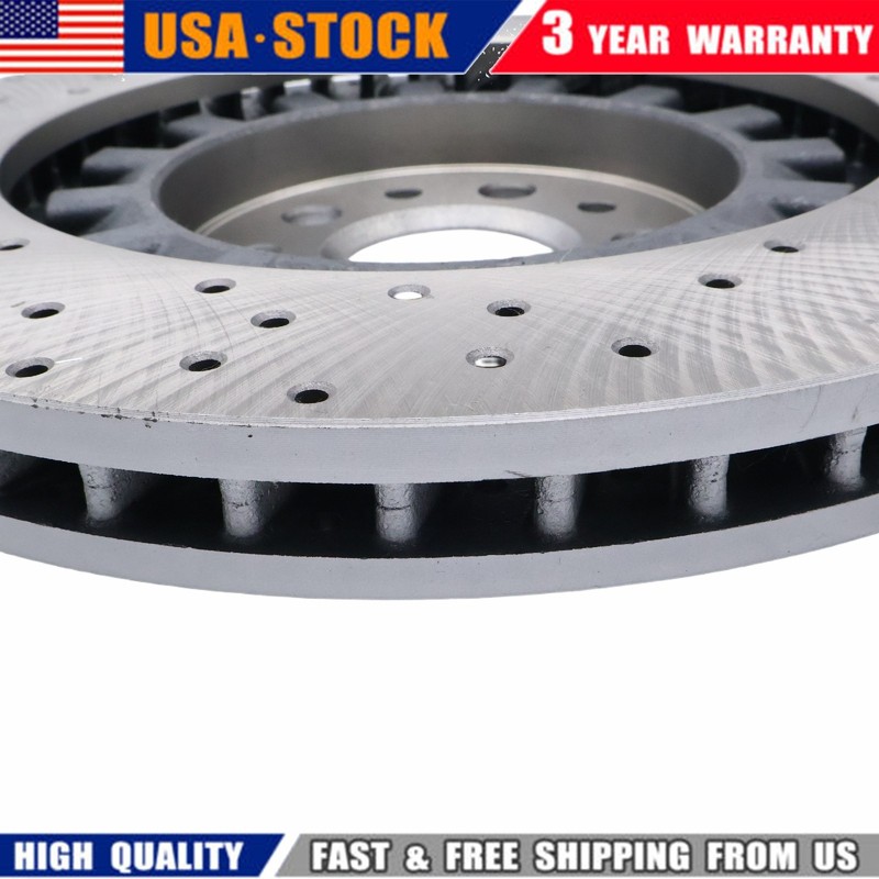 2Pcs Front Brake Rotors For Maserati Ghibli Quattroporte Brake Disc 670030935 US gallery