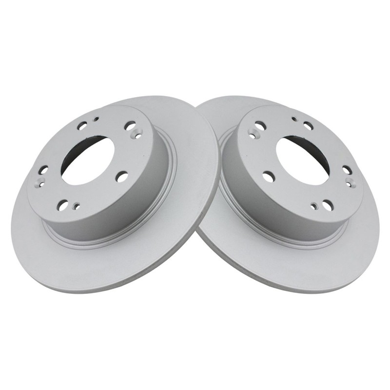 TRQ Rear Brake Rotors Set Premium G-Coated Smooth For 2004-2008 Acura TSX gallery