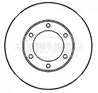 Borg & Beck BBD5029 Front Brake Discs Pair 278mm Vented Fits Carbodies Lti Fx Tx gallery