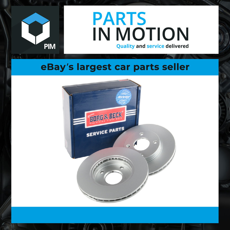 2x Brake Discs Pair Vented Front 258mm BBD4120 Borg & Beck Set 1148202 1320585