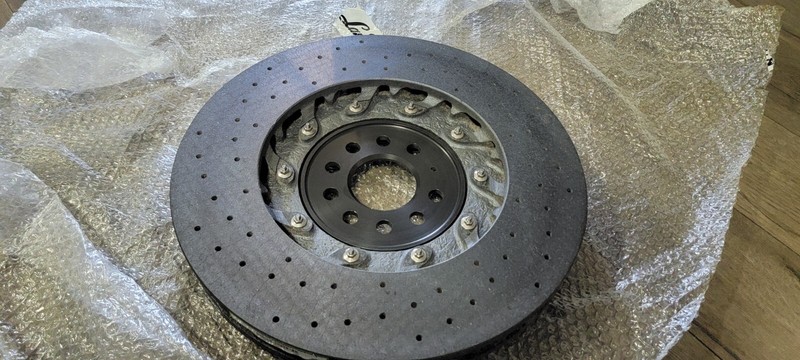 LAMBORGHINI AVENTADOR FRONT RIGHT SIDE BRAKE DISC ROTOR OEM 470615302C NEW CCB gallery