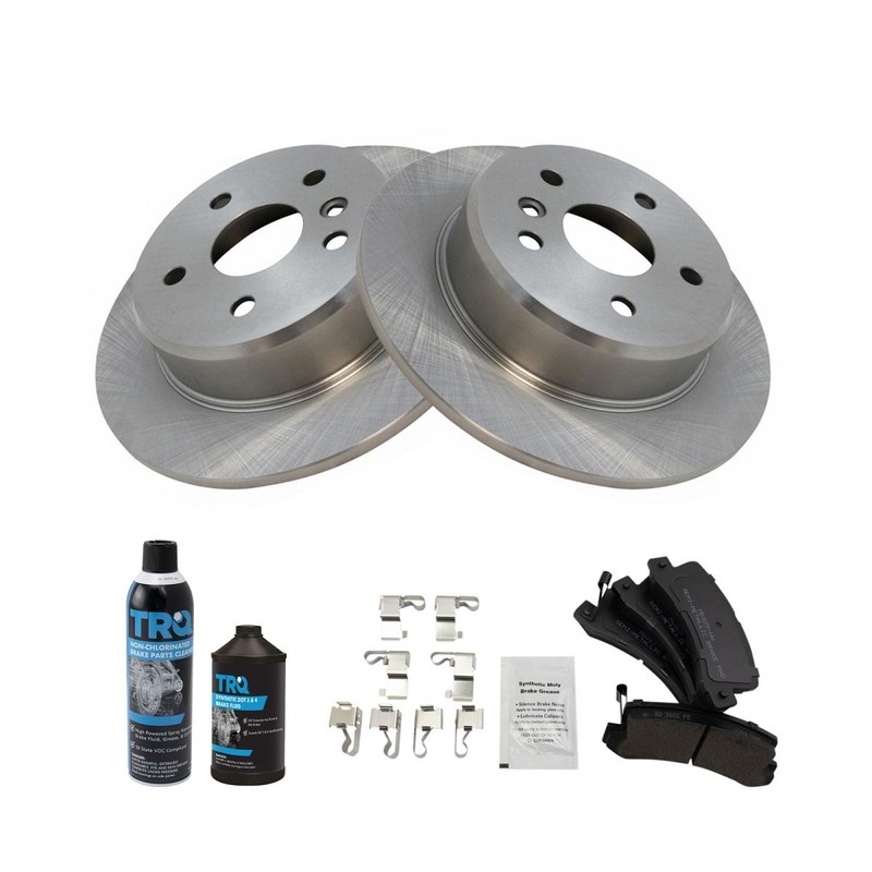 TRQ Rear Metallic Brake Pad & Rotor Kit w/Chemicals for 99-03 Lexus RX300 AWD gallery