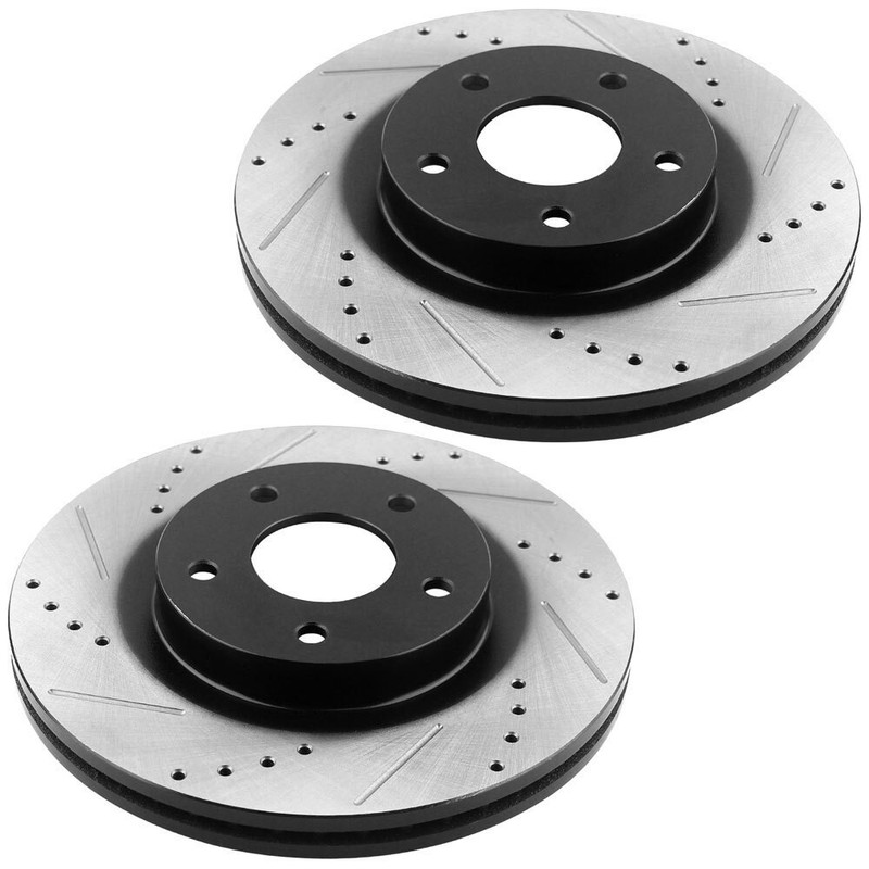 For Toyota Prius V RAV4 Lexus HS250h Scion Front Disc Rotors and Brake Pads gallery
