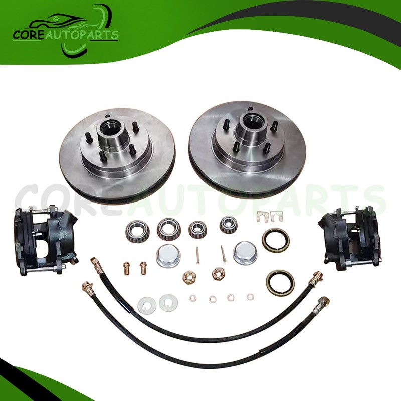 Disc Brake Spindle Components 1.25″ Drilled Rotor 5 Lug For 73-87 Chevy C10 GMC