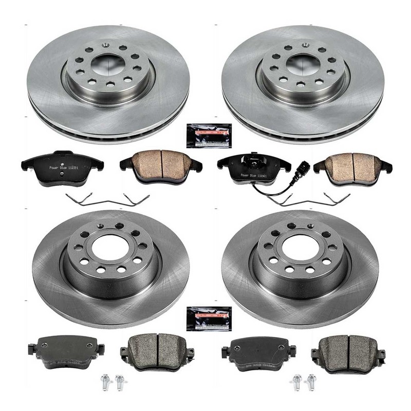 PowerStop KOE7537 Disc Brake Kit For 16-18 Audi Q3 Q3 Quattro