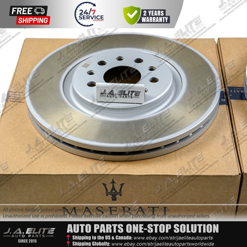 2pcs Front Brake Rotor Without holes fit Maserati Levante (2017+), 670038175 gallery