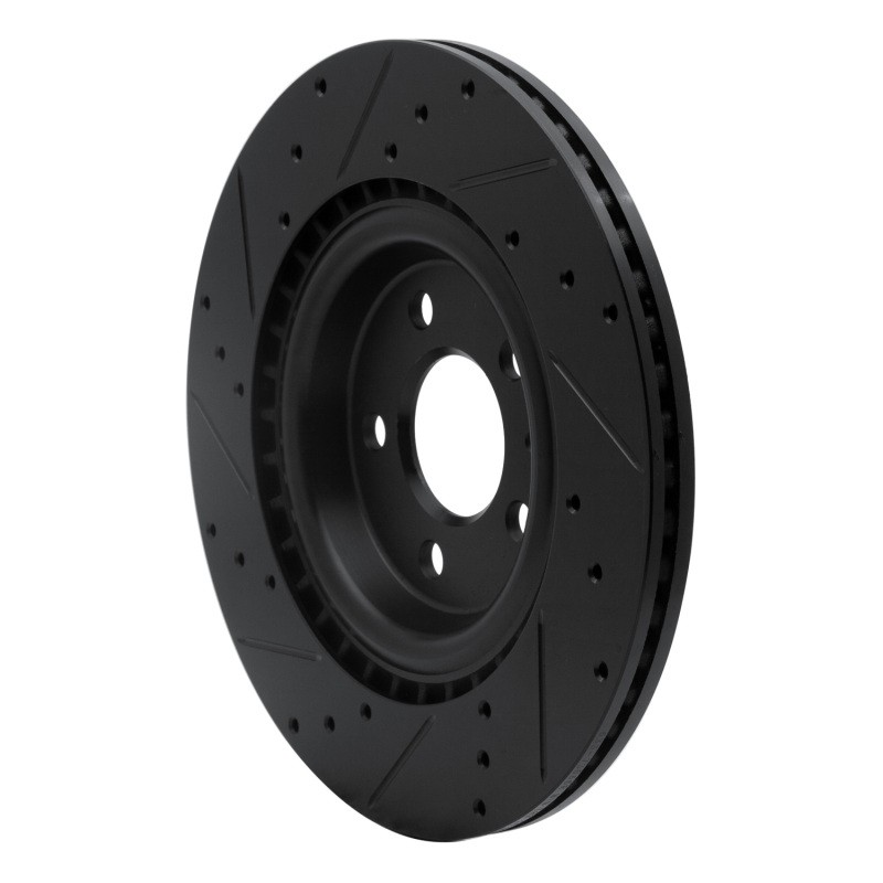 DFC Fits 08-25 Audi SQ5 Sportback Rear Right Drilled & Slotted Black Brake Rotor gallery