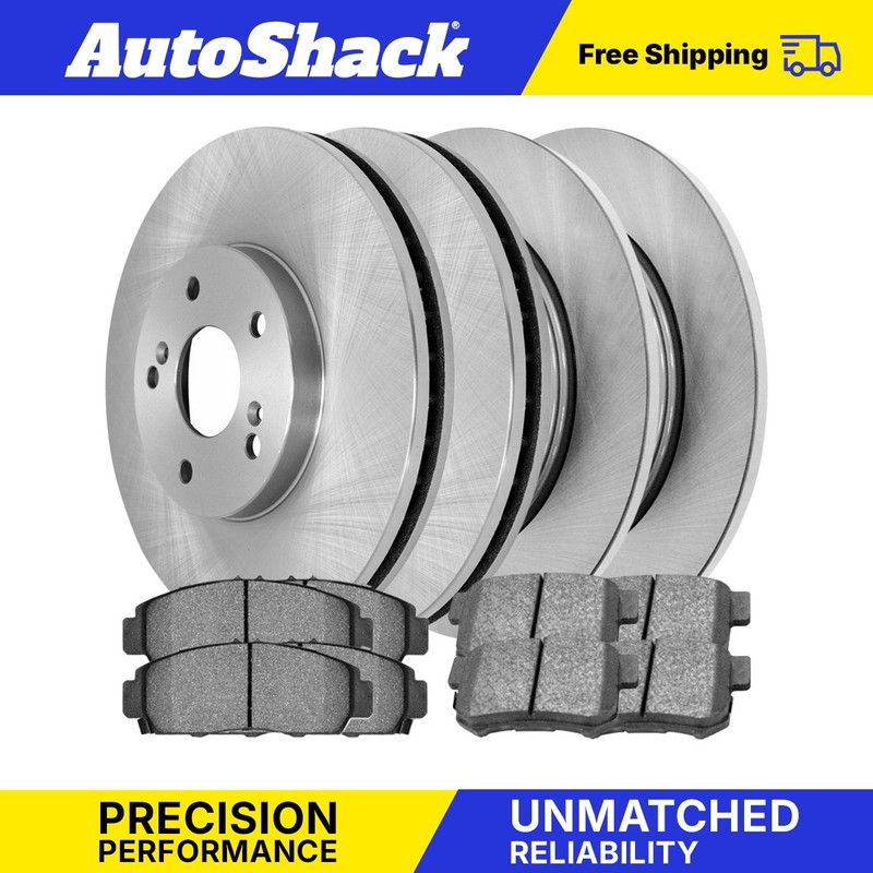 Front & Rear Brake Rotors & Pads for 2003-2007 Honda Accord 2004-2008 Acura TSX