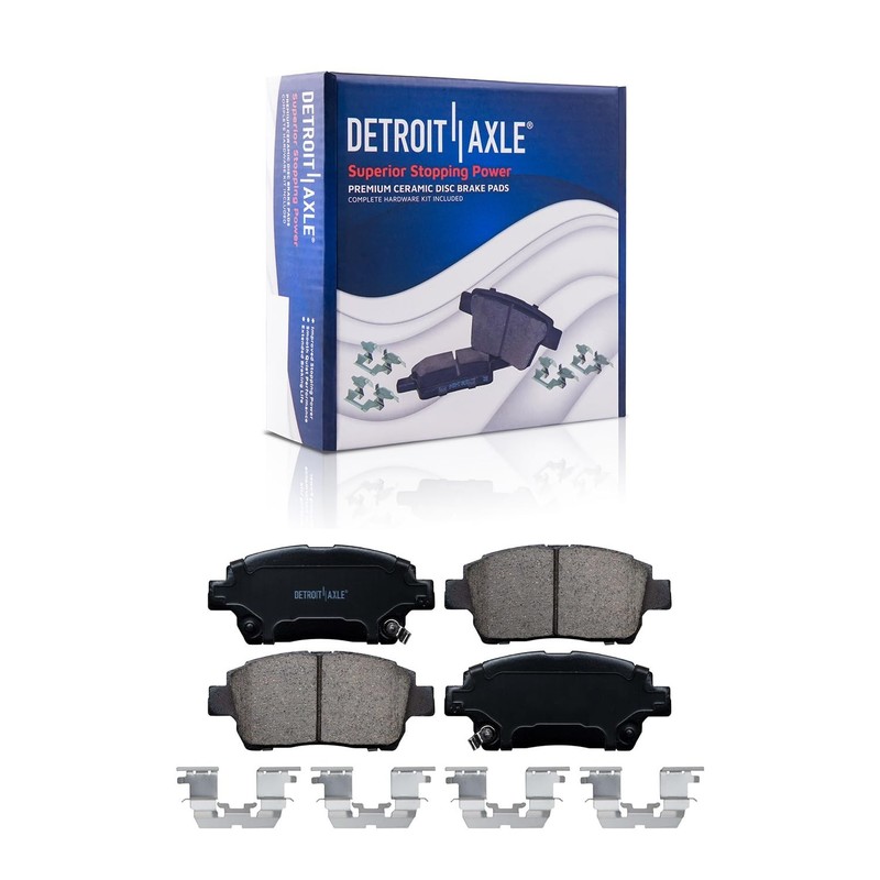 Front Drilled Rotor & Brake Pad + Rear Drum & Shoe for 2004-2008 Toyota Prius gallery