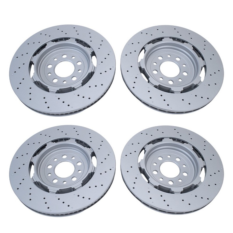 Front&Rear For 17-24 Alfa Romeo Giulia Stelvio Quadrifoglio 2.9L V6 Brake Rotors