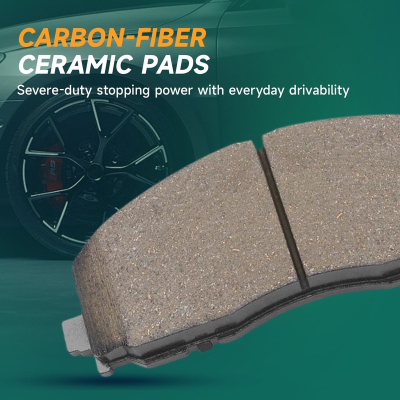 2PCS Front Rotors Pads for GMC Terrain Chevy Impala Equinox Buick Allure gallery