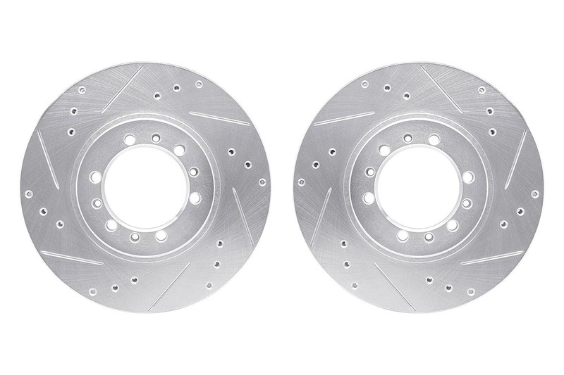 For Mitsubishi Montero 94-00 R1 Concepts Drilled & Slotted Front Brake Rotor Set gallery