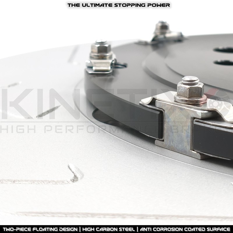 FOR BMW M3 G80 G81 M4 G82 G83 REAR TWO PIECE FLOATING BRAKE DISCS 370mm X 24mm gallery