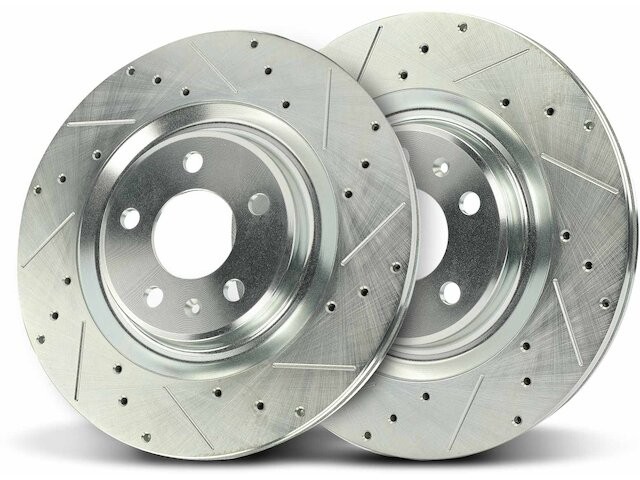 For 2013-2018 Audi A8 Quattro Brake Rotor Set Rear APR 59846GBFP 2014 2015 2016