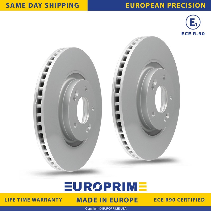 12.6 in Front Brake Rotors Set for 12-17 Hyundai Azera 19-25 Nexo Sonata Tucson