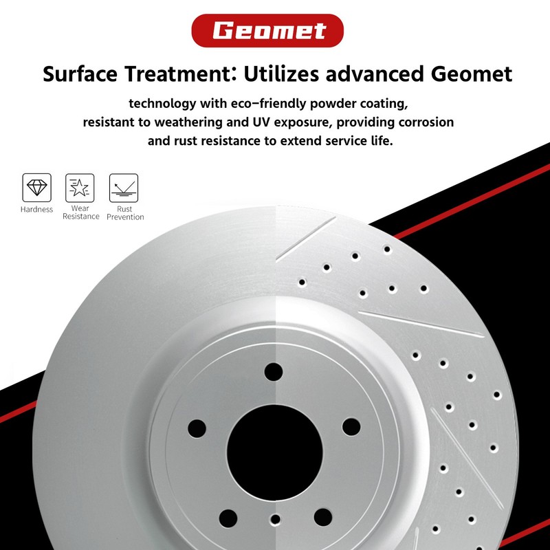 Front & Rear Brake Rotors + Brake Pads for Dodge Ram 1500 Durango Chrysler 5 Lug gallery