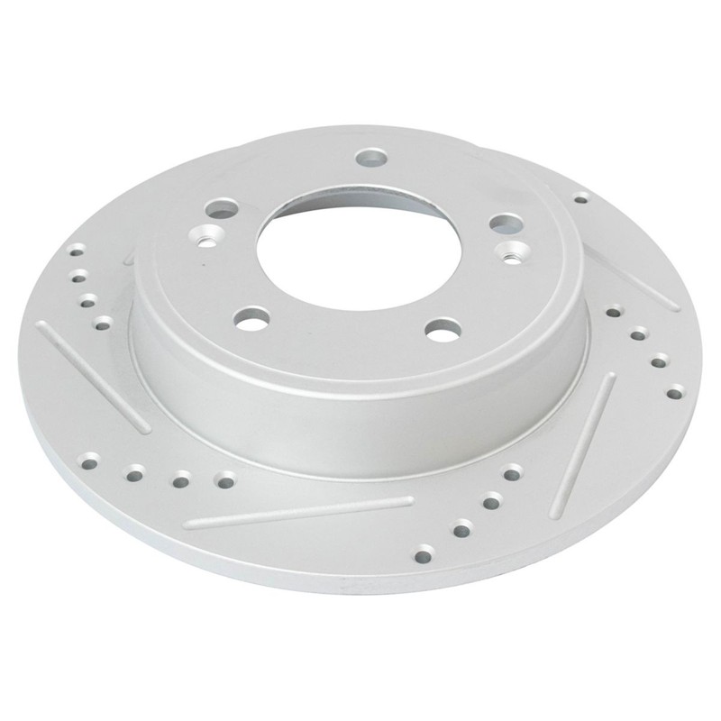 TRQ Performance Brake Rotor & Ceramic Pad Front Rear Kit w/Chemicals gallery