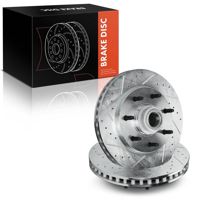 Front Drilled Brake Rotors for Ford F-150 2000 2001 2002 2003 F-250 1997-1999 gallery