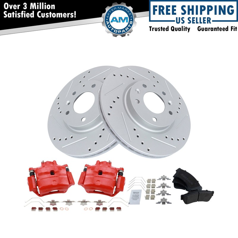 Front Brake Pad & Rotor Kit Fits 06-12 Ford Lincoln 06-13 Mazda 06-11 Mercury