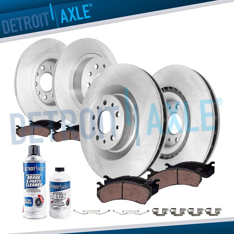 10pc Front Rear Disc Brake Rotors and Brake Pads Kit for 2014 – 2020 Fiat 500L