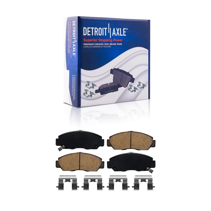 Front & Rear Disc Brake Rotors + Brake Pads for 2003-2007 Honda Accord V6 Models gallery
