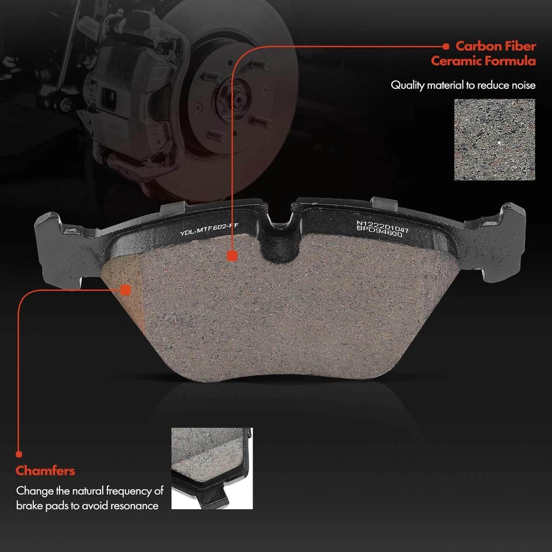 New Front Disc Brake Rotor & Ceramic Brake Pads for BMW X3 E83 2004-2010 L6 3.0L gallery