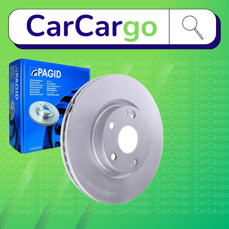 Pagid Vented Front Brake Discs Pair For Toyota Avensis 2.2 D-4D 2005-2008 295 mm